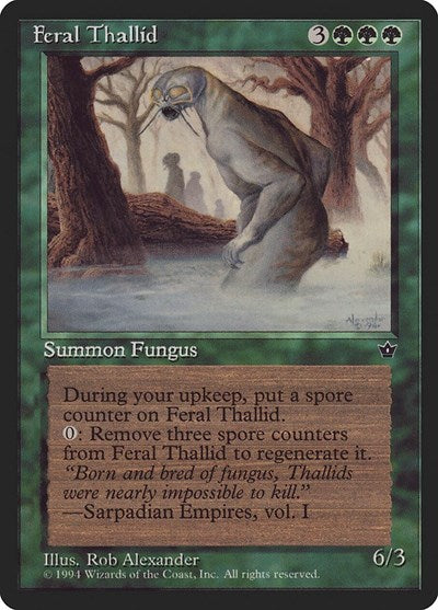 1994 Magic: Fallen Empires (FEM) - Feral Thallid (#69, Uncommon) (Heavily Played)