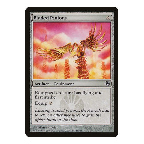 Bladed Pinions (SOM) #140 Common (Lightly Played) Scars of Mirrodin Magic: The Gathering: 2010