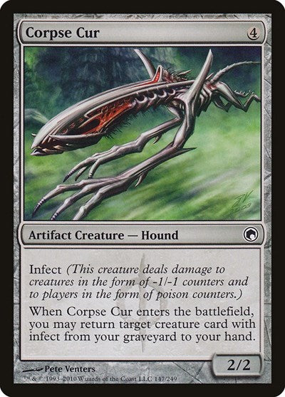 Corpse Cur (SOM) #147 Common (Lightly Played) Scars of Mirrodin Magic: The Gathering: 2010