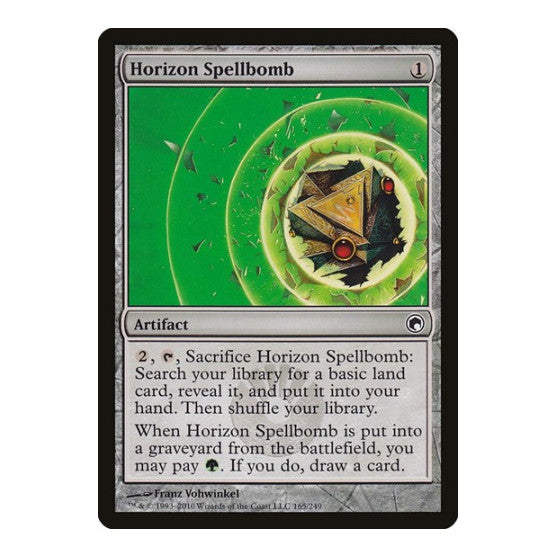 Horizon Spellbomb (SOM) #165 Common (Lightly Played) Scars of Mirrodin Magic: The Gathering: 2010