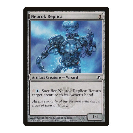 Neurok Replica (SOM) #186 Common (Moderately Played) Scars of Mirrodin Magic: The Gathering: 2010