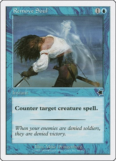 Remove Soul (S99) #49 Common (Moderately Played) Starter 1999 Magic: The Gathering: 1999