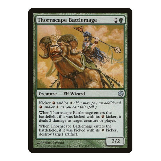 Thornscape Battlemage (DDE) #42 Uncommon (Lightly Played) Duel Decks: Phyrexia vs. the Coalition Magic: The Gathering: 2010