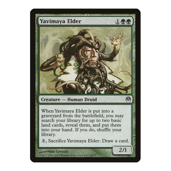 Yavimaya Elder (DDE) #44 Common (Lightly Played) Duel Decks: Phyrexia vs. the Coalition Magic: The Gathering: 2010