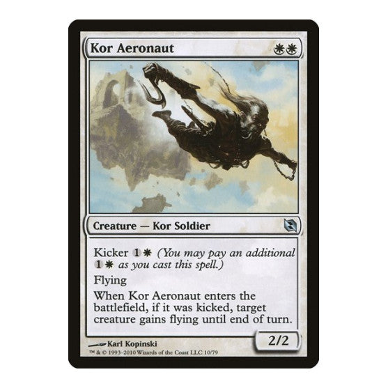 Kor Aeronaut (DDF) #10 Uncommon (Lightly Played) Duel Decks: Elspeth vs. Tezzeret Magic: The Gathering: 2010