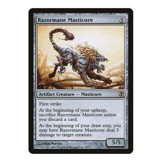 Razormane Masticore (DDF) #56 Rare Duel Decks: Elspeth vs. Tezzeret Magic: The Gathering: 2010