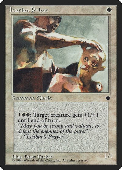 Icatian Priest (FEM) #12 Uncommon Fallen Empires Magic: The Gathering: 1994