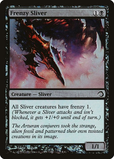 Frenzy Sliver (PDS) #6 Common (Foil Moderately Played) Premium Deck Series: Slivers Magic: The Gathering: 2009