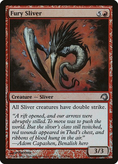 Fury Sliver (PDS) #25 Uncommon (Foil Moderately Played) Premium Deck Series: Slivers Magic: The Gathering: 2009