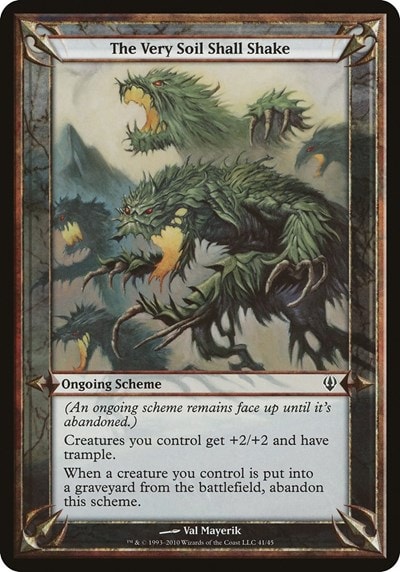 The Very Soil Shall Shake (Archenemy) (OVER) #41 Common (Lightly Played) Oversize Cards Magic: The Gathering: 2026
