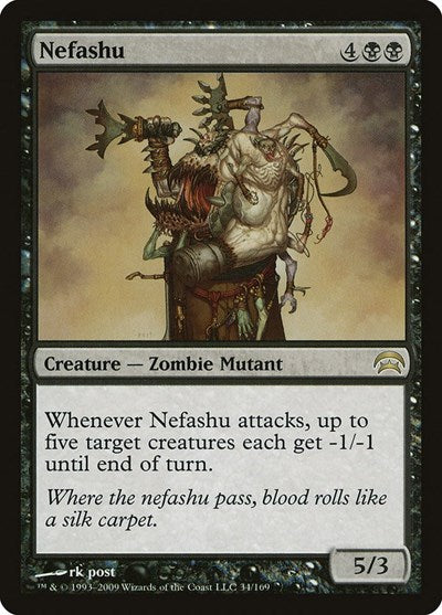 Nefashu (HOP) #34 Rare (Heavily Played) Planechase Magic: The Gathering: 2009