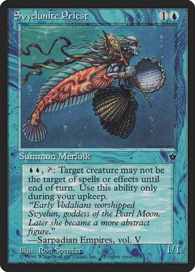 Svyelunite Priest (FEM) #26 Uncommon (Heavily Played) Fallen Empires Magic: The Gathering: 1994