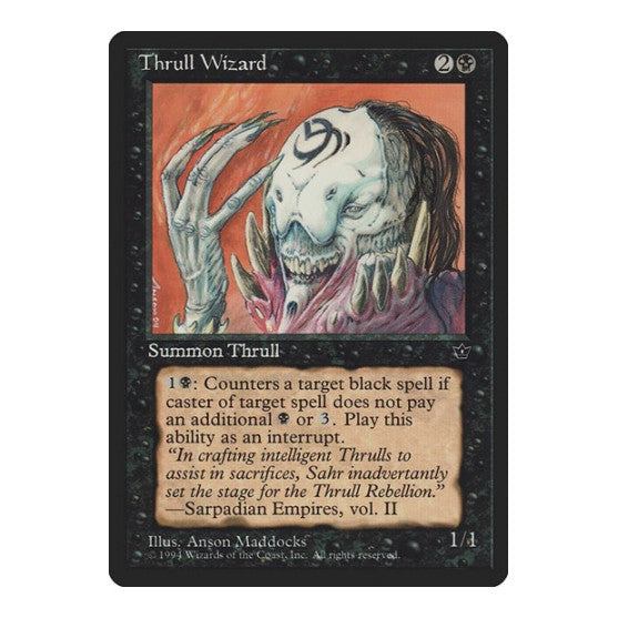 Thrull Wizard (FEM) #46 Uncommon (Moderately Played) Fallen Empires Magic: The Gathering: 1994