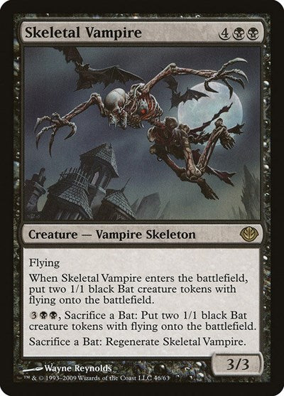 Skeletal Vampire (DDD) #46 Rare (Lightly Played) Duel Decks: Garruk vs. Liliana Magic: The Gathering: 2009