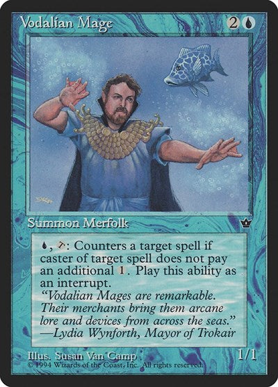Vodalian Mage Van Camp (FEM) #30a Common Fallen Empires Magic: The Gathering: 1994