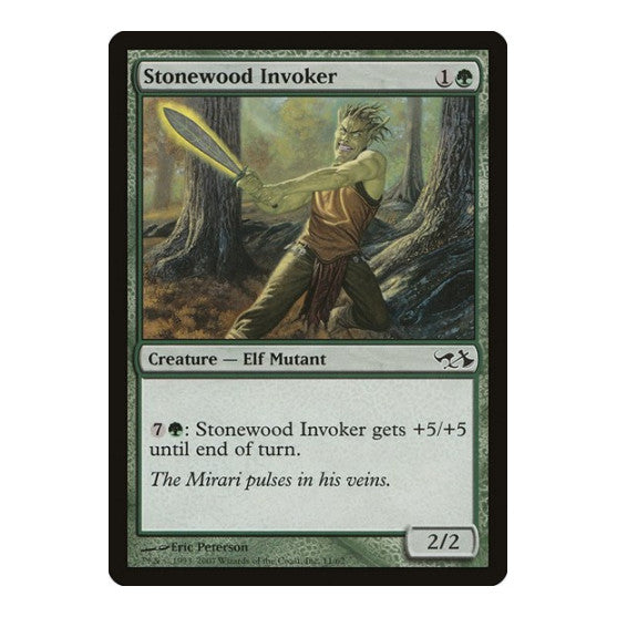 Stonewood Invoker (EVG) #11 Common (Moderately Played) Duel Decks: Elves vs. Goblins Magic: The Gathering: 2007