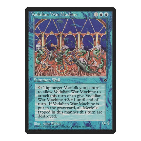 Vodalian War Machine (FEM) #32 Rare (Heavily Played) Fallen Empires Magic: The Gathering: 1994