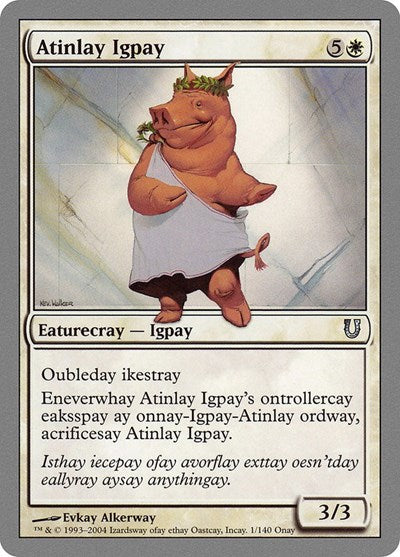Atinlay Igpay (UNH) #1 Uncommon (Lightly Played) Unhinged Magic: The Gathering: 2004