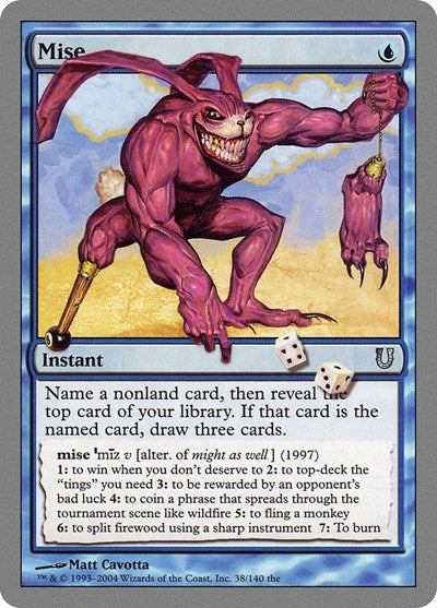 Mise (UNH) #38 Uncommon (Lightly Played) Unhinged Magic: The Gathering: 2004