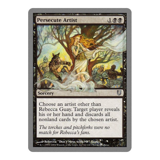 Persecute Artist (UNH) #61 Uncommon (Lightly Played) Unhinged Magic: The Gathering: 2004