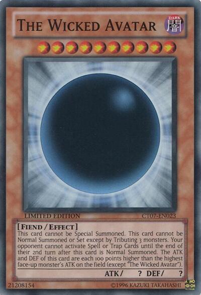 The Wicked Avatar (CT07) #CT07-EN023 Super Rare (Limited Near Mint) 2010 Collectors Tins YuGiOh: 2010