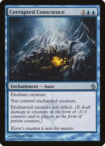 Corrupted Conscience (MBS) #22 Uncommon (Near Mint) Mirrodin Besieged Magic: The Gathering: 2011