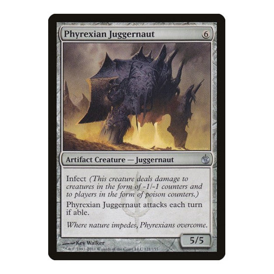 Phyrexian Juggernaut (MBS) #121 Uncommon (Lightly Played) Mirrodin Besieged Magic: The Gathering: 2011