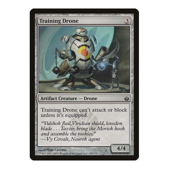 Training Drone (MBS) #142 Common (Lightly Played) Mirrodin Besieged Magic: The Gathering: 2011