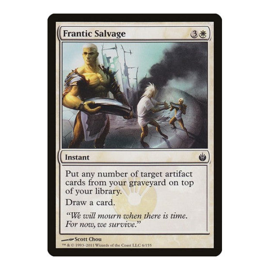 Frantic Salvage (MBS) #6 Common (Lightly Played) Mirrodin Besieged Magic: The Gathering: 2011