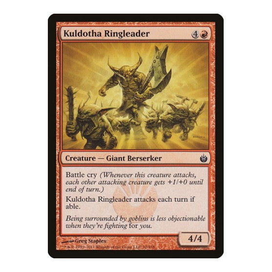 Kuldotha Ringleader (MBS) #70 Common (Lightly Played) Mirrodin Besieged Magic: The Gathering: 2011