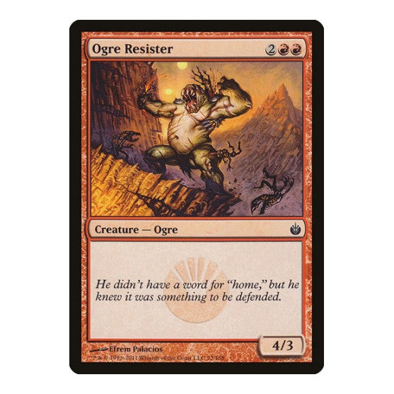 Ogre Resister (MBS) #72 Common (Lightly Played) Mirrodin Besieged Magic: The Gathering: 2011