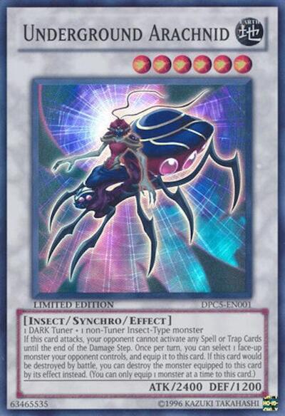 Underground Arachnid (DPCT/DPC5) #DPC5-EN001 Super Rare (Limited Lightly Played) 2011 Duelist Pack Tin YuGiOh: 2011