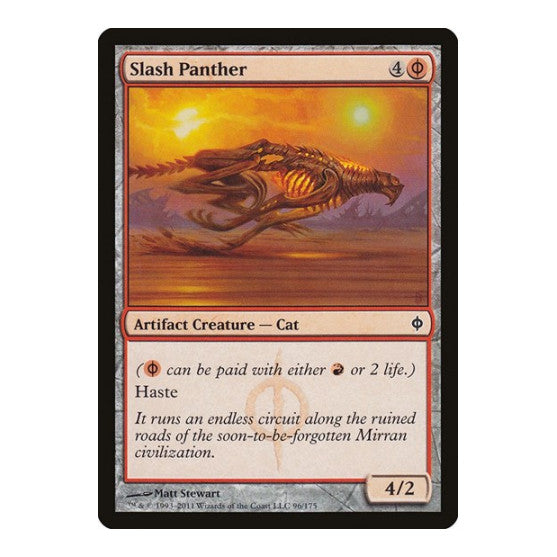 Slash Panther (NPH) #96 Common (Lightly Played) New Phyrexia Magic: The Gathering: 2011