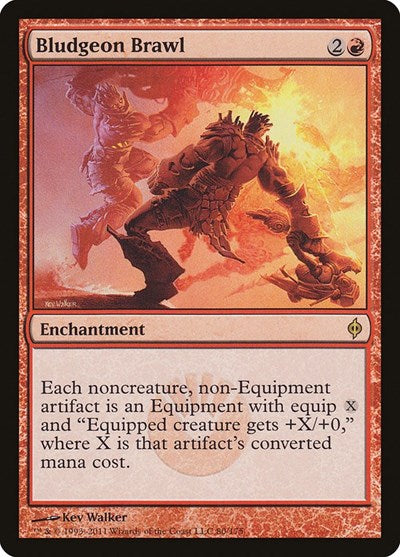 Bludgeon Brawl (NPH) #80 Rare (Lightly Played) New Phyrexia Magic: The Gathering: 2011