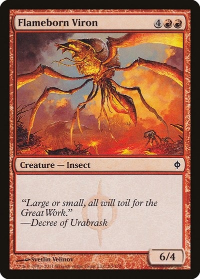 Flameborn Viron (NPH) #83 Common (Moderately Played) New Phyrexia Magic: The Gathering: 2011