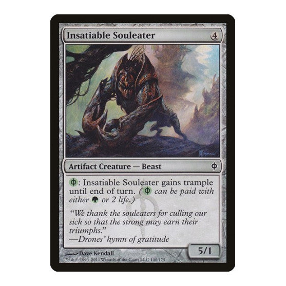 Insatiable Souleater (NPH) #140 Common New Phyrexia Magic: The Gathering: 2011