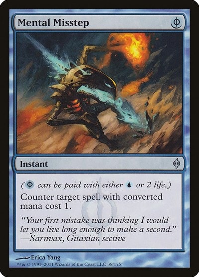 Mental Misstep (NPH) #38 Uncommon (Lightly Played) New Phyrexia Magic: The Gathering: 2011