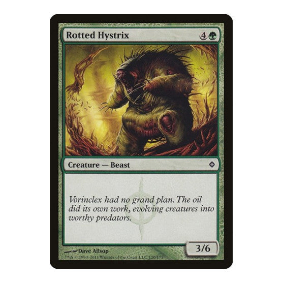 Rotted Hystrix (NPH) #120 Common (Moderately Played) New Phyrexia Magic: The Gathering: 2011