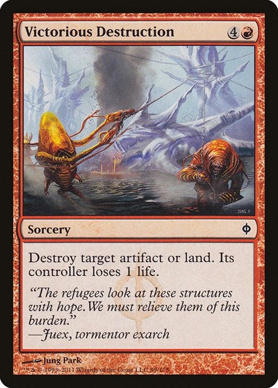 Victorious Destruction (NPH) #99 Common (Lightly Played) New Phyrexia Magic: The Gathering: 2011