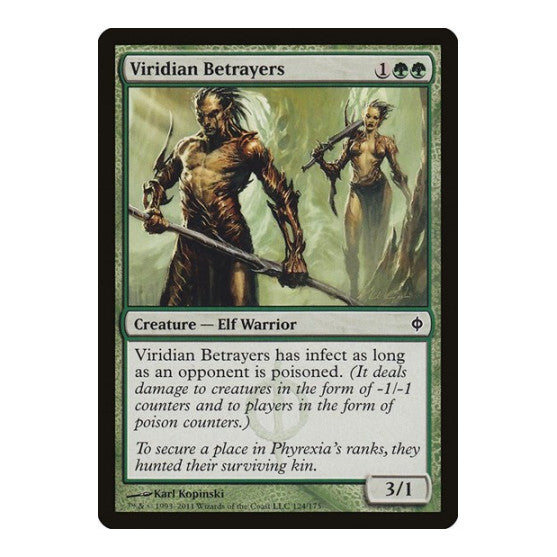 Viridian Betrayers (NPH) #124 Common (Lightly Played) New Phyrexia Magic: The Gathering: 2011
