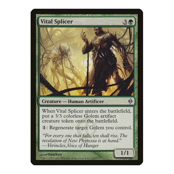 Vital Splicer (NPH) #126 Uncommon (Lightly Played) New Phyrexia Magic: The Gathering: 2011