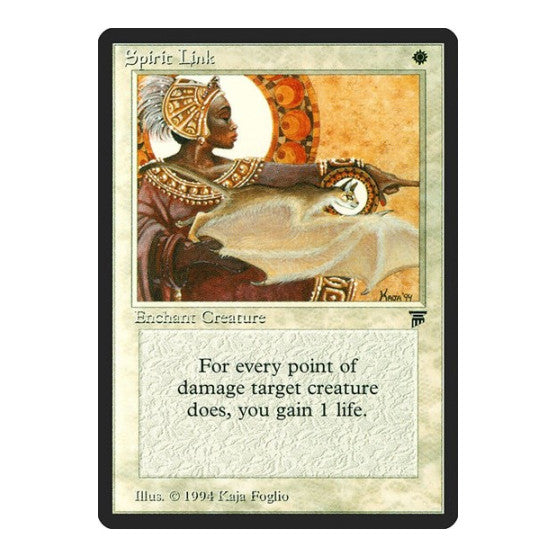 Spirit Link (LEG) #37 Uncommon (Heavily Played) Legends Magic: The Gathering: 1994