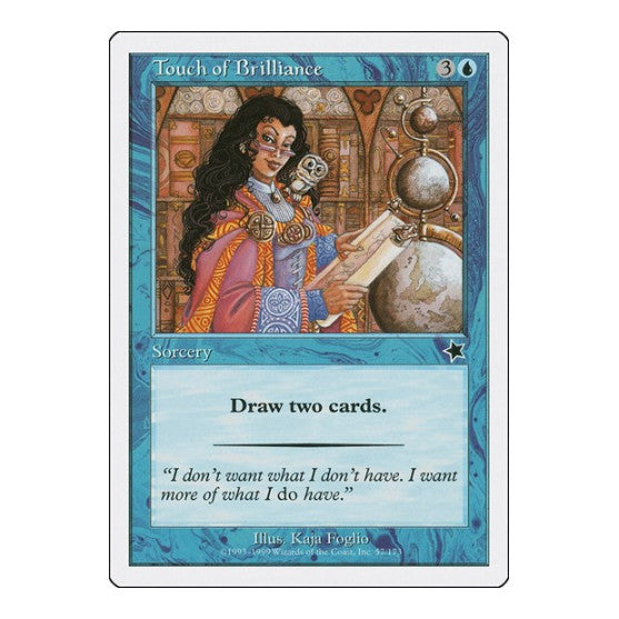 Touch of Brilliance (S99) #57 Common (Moderately Played) Starter 1999 Magic: The Gathering: 1999