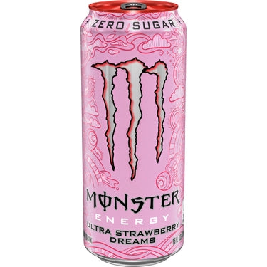 Monster Energy Ultra Strawberry Dreams Zero Sugar 16 oz can