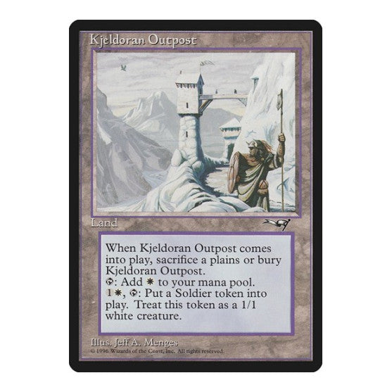 Kjeldoran Outpost (ALL) #184 Rare (Lightly Played) Alliances Magic: The Gathering: 1996