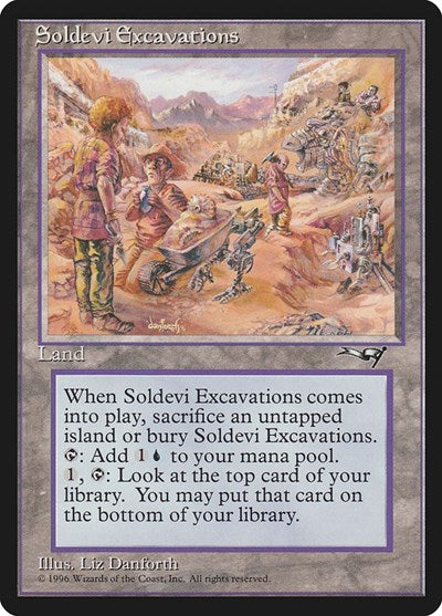 Soldevi Excavations (ALL) #143 Rare (Lightly Played) Alliances Magic: The Gathering: 1996