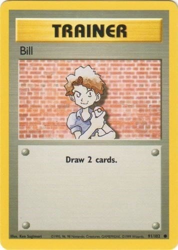 Bill (BS) #091/102 Common Base Set Pokemon: 1999