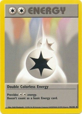 Double Colorless Energy (BS) #096/102 Uncommon (Heavily Played) Base Set Pokemon: 1999