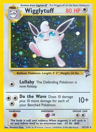 Wigglytuff (BS2) #019/130 Holo Rare (Holofoil Lightly Played) Base Set 2 Pokemon: 2000