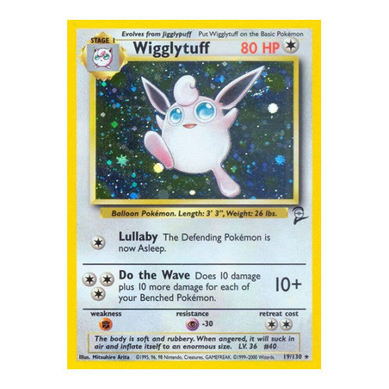 Wigglytuff (BS2) #019/130 Holo Rare (Holofoil Lightly Played) Base Set 2 Pokemon: 2000
